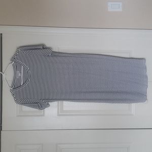 Maternity knit stripe dress size large